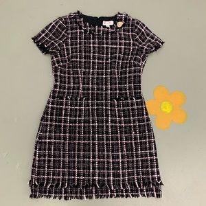 Harper Rose Cap Sleeve Tweed Shift Dress